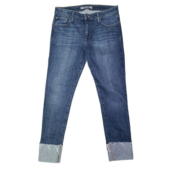 Joe's Jeans Women’s Size 28 Straight Cuff Crop Brussels Mid Rise Distressed Jean - Picture 2 of 10